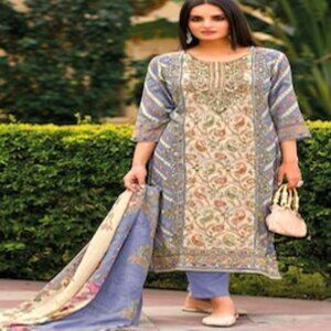 Pure Viscose Maslin Digital Printed Salwar Suits
